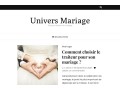 Détails : Univers Mariage : tout pour réussir son mariage 