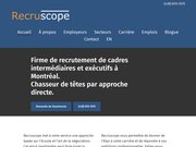 Détails : Recruscope, agence de recrutement de cadres à Montréal