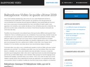 Détails : Meilleur babyphone vidéo 2019 : conseils et guide d’achat